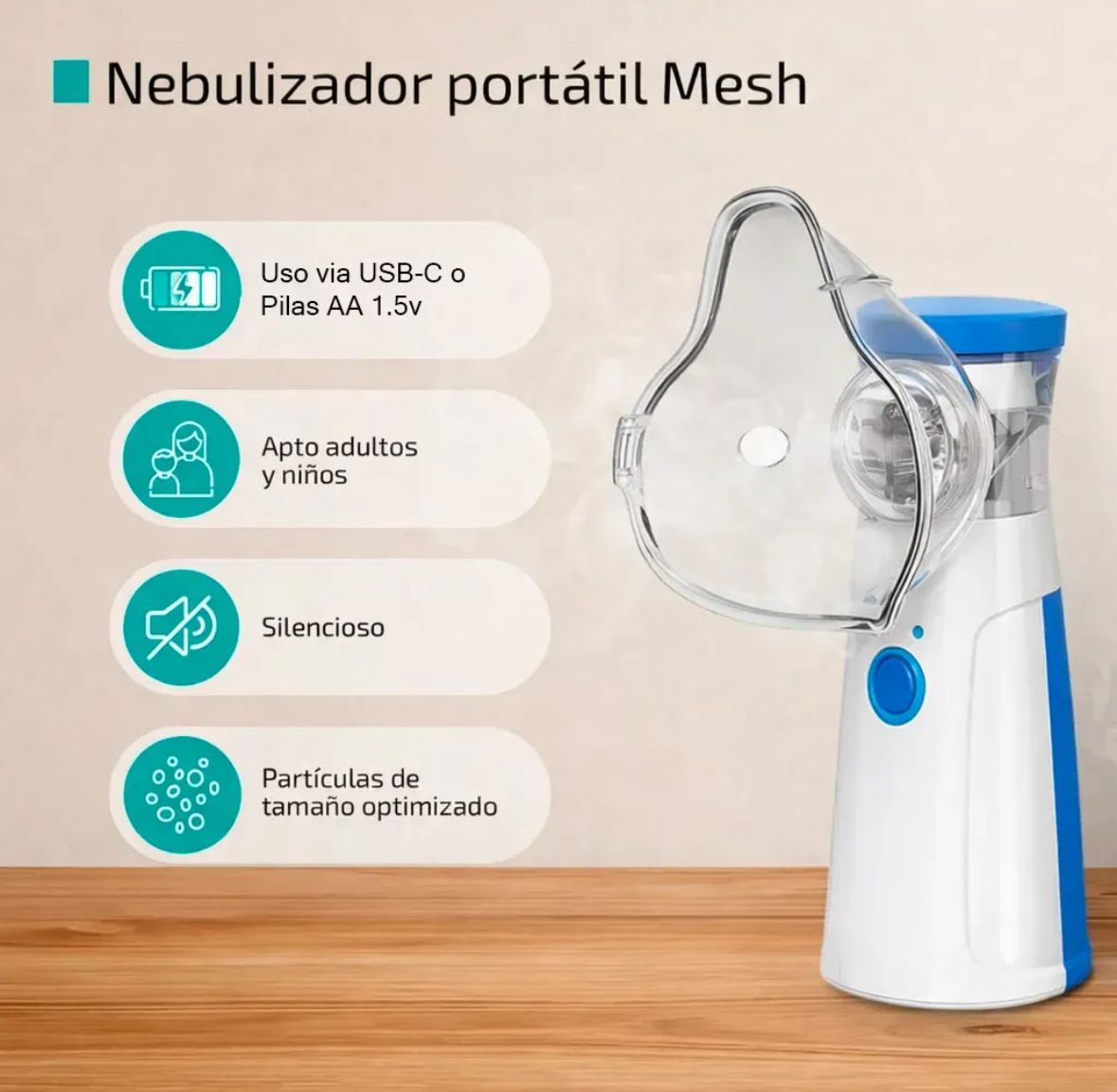 Nebulizador Mesh Portátil