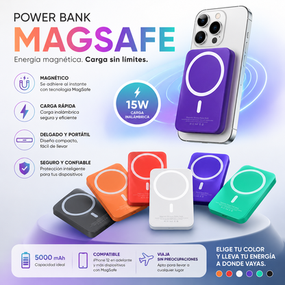 Power Bank Magnétic MagSafe Inalambrico
