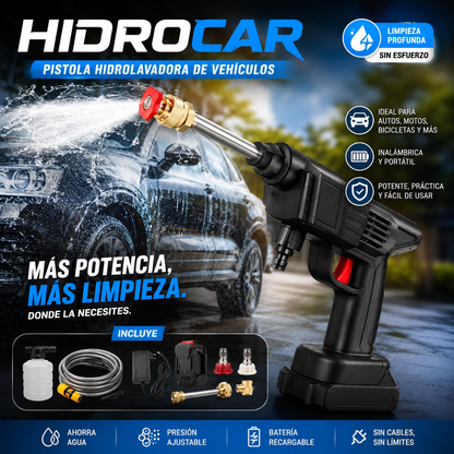 HIDROCAR* Hidrolavadora Pórtatil Inalámbrica