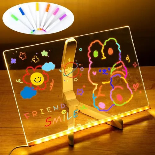 Pizarra Magica 20cm X 30cm Luz Led usb