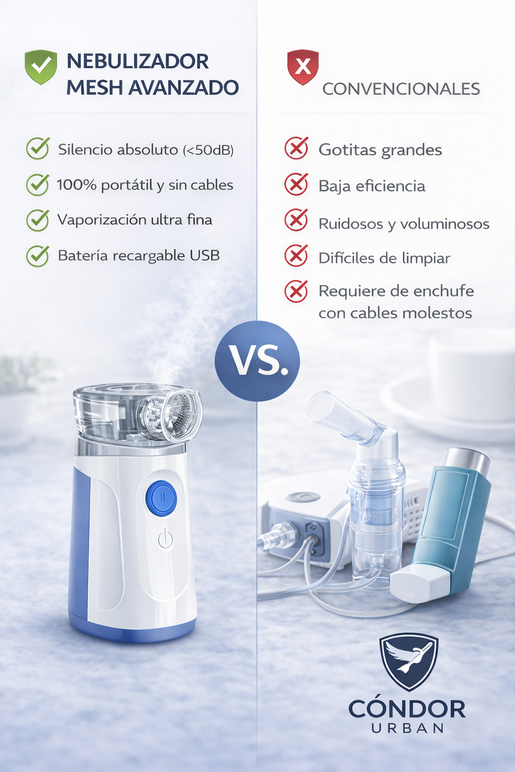 Nebulizador Mesh Portátil