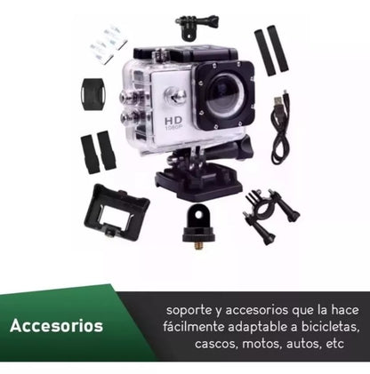 Camara  Deportiva sumergible full hd