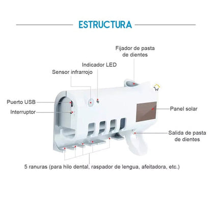 Soporte Esterilizador Cepillo de Dientes