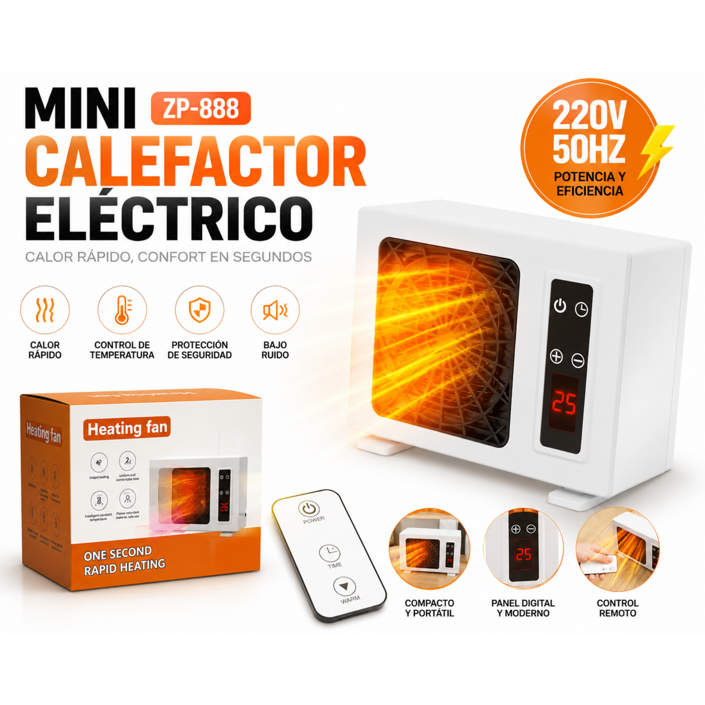 Mini Calefactor Eléctrico Portátil