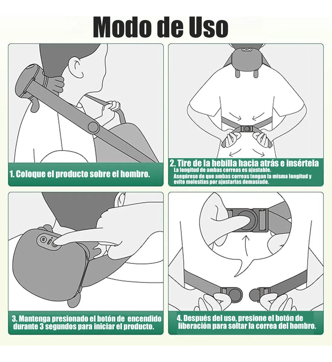 Masajeador Electrico Dedos 4d Portatil